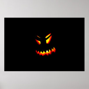 Halloween-Jack-O-Lantern-Gefechtsgestelle Poster