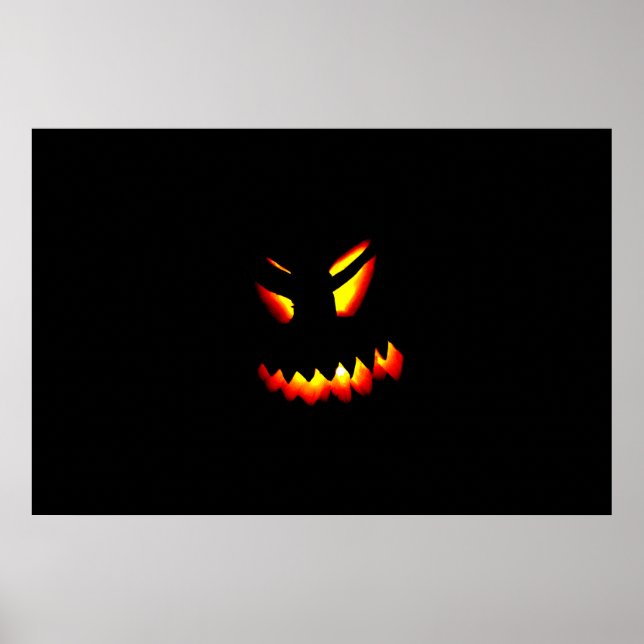 Halloween-Jack-O-Lantern-Gefechtsgestelle Poster (Vorne)
