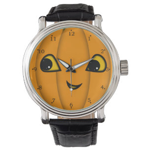 Halloween Jack-o-Lantern-Gesicht Armbanduhr