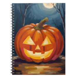 Halloween Jack-O-Lantern-Kürbis Notizblock