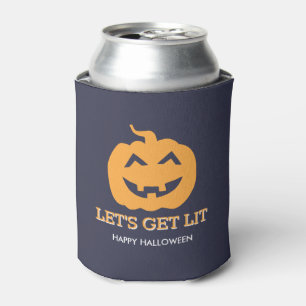 Halloween Jack O' Lantern Lasst uns Lit Beer holen Dosenkühler