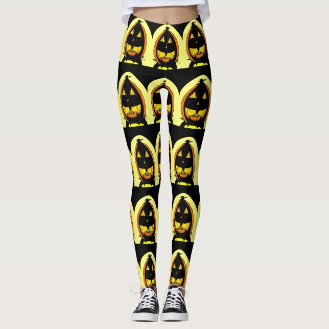 Halloween Jack o' Lantern Leggings (Vorderseite)