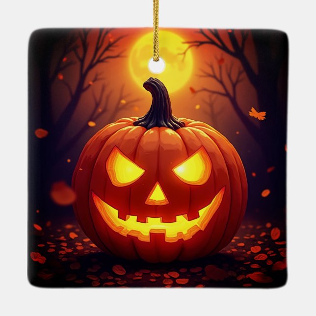 Halloween Jack O' Lantern Ornament (Rückseite)