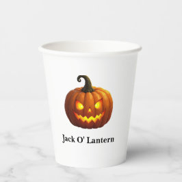 Halloween Jack O' Lantern Paper Cup Pappbecher