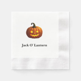 Halloween Jack O' Lantern Paper Napkin Serviette
