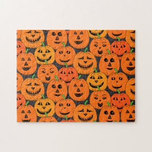 Halloween Jack-o'-lantern Pumpkin Puzzle
