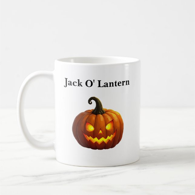 Halloween Jack O' Lantern Tasse (Links)