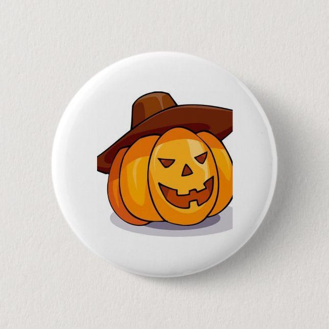Halloween-Jack-O-Lantern-Taste Button (Vorderseite)