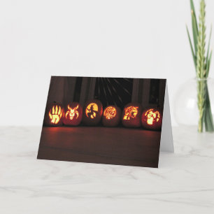 Halloween Jack-O-Lanterns Karte