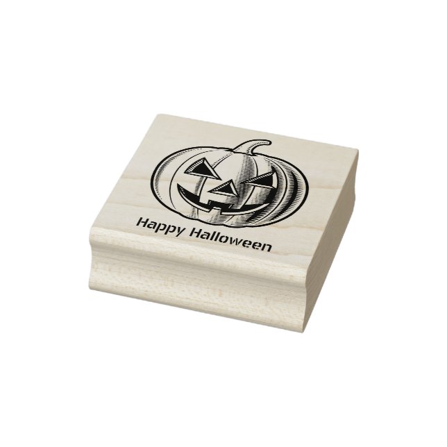 Halloween Jack-o'-Laterne Gummistempel (Stempel)