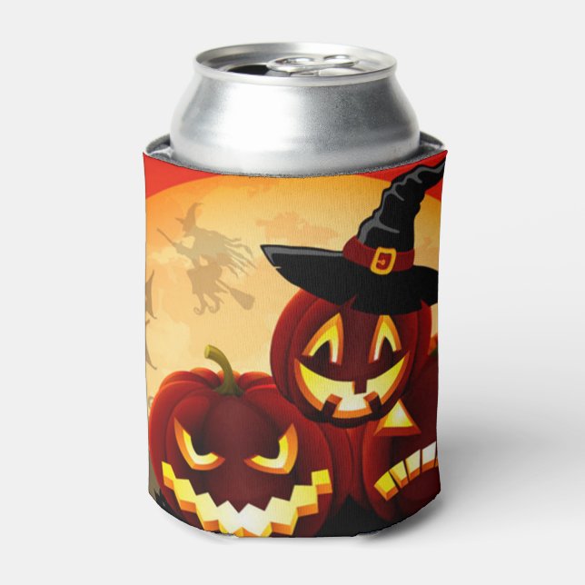 Halloween Jack-o-Laternen Dosenkühler (Kanne Vorderseite)