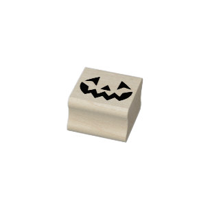 Halloween Jack-o-Laternen Kürbisgesicht Lächeln Gummistempel