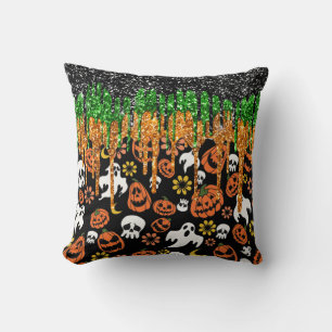 Halloween Jack Olantern Pumpkins, fliegende Geiste Kissen