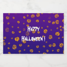 Halloween Jack Pumpkins Alkoholflaschenetikett