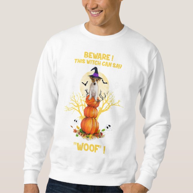 Halloween Jack Russell Terrier Gift Niedlich Funny Sweatshirt (Vorderseite)