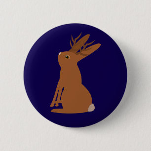 Halloween Jackalope Trick oder Treat Button