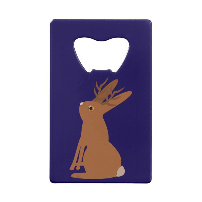 Halloween Jackalope Trick oder Treat Custom Geldbeutel Flaschenöffner (Vorderseite)