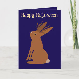 Halloween Jackalope Trick oder Treat Custom Karte