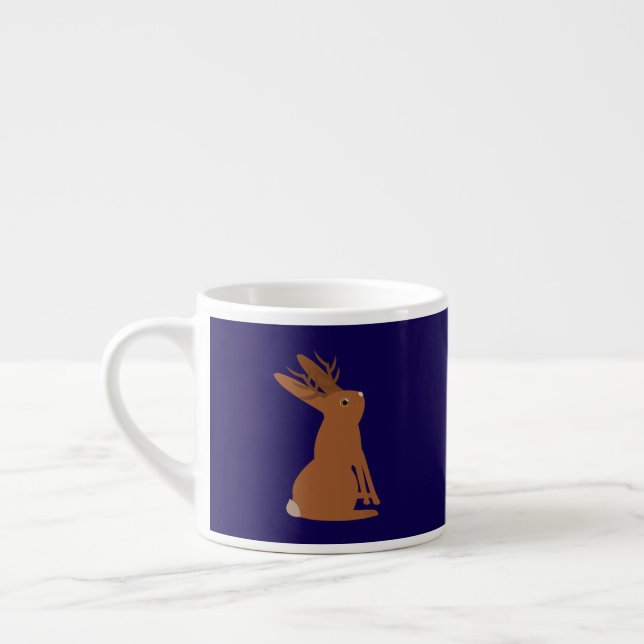 Halloween Jackalope Trick oder Treat Espressotasse (Links)