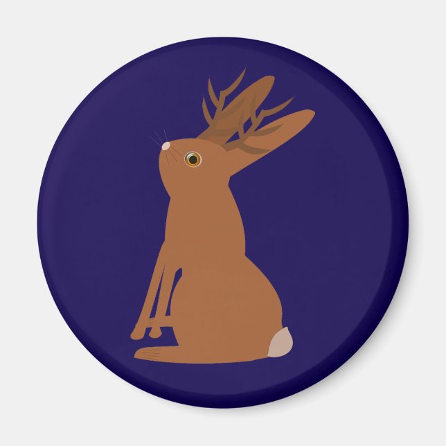 Halloween Jackalope Trick oder Treat Magnet (Vorne)
