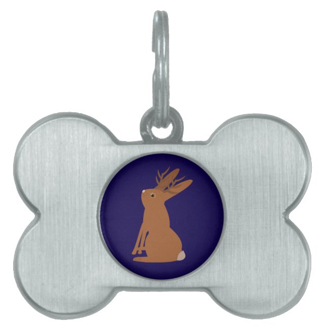 Halloween Jackalope Trick oder Treat Tiermarke (Vorderseite)