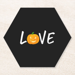 Halloween Jackolantern Liebe Halloween Untersetzer