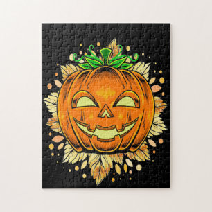 Halloween Jackolantern Spooky Pumpkin Puzzle