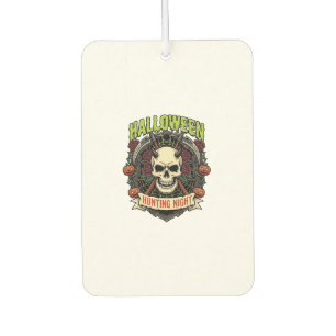 Halloween-Jagd Nacht Gehörnter Totenkopf Rosen Kür Autolufterfrischer