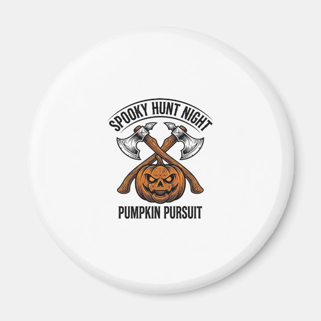 Halloween-Jagdhemd mit Kürbisäxten_1 Magnet (Vorne)