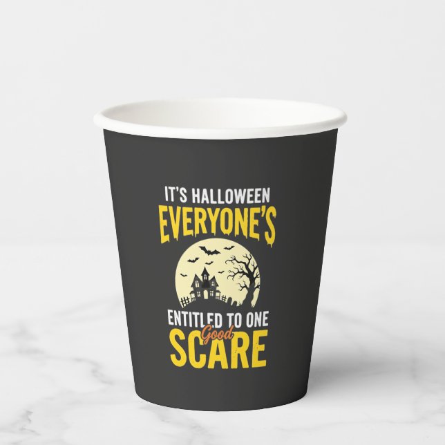 Halloween Jedem Ein Schrecken Design_1 Pappbecher (Vorderseite)