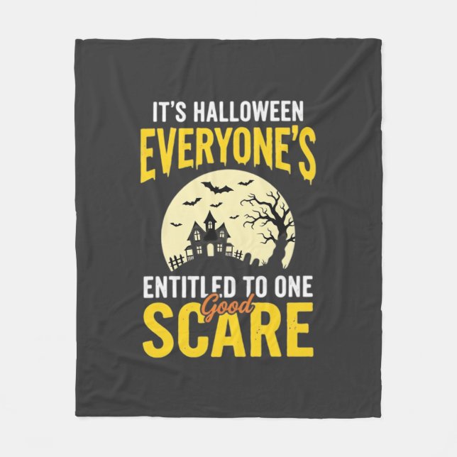 Halloween Jedem steht ein Schrecken Design_1 Fleecedecke (Vorderseite)
