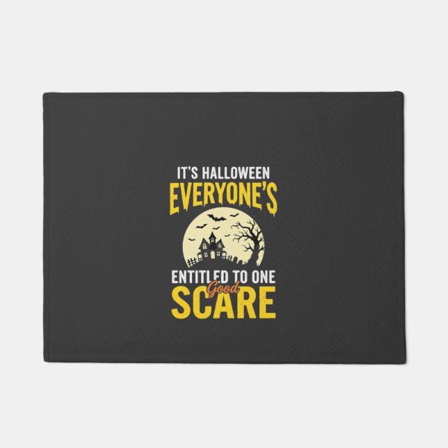 Halloween Jedem steht ein Schrecken Design_1 Fußmatte (Vorderseite)