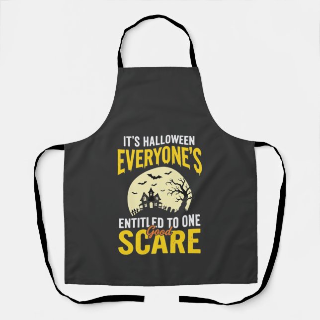 Halloween Jedem steht ein Schrecken Design_1 Schürze (Vorderseite)