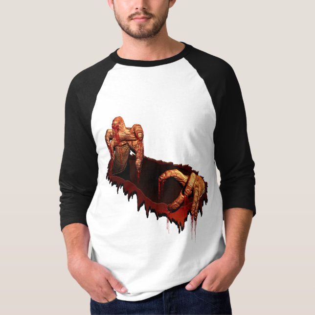 Halloween Jersey Shirt Horror Gory Zombie Shirt (Vorderseite)