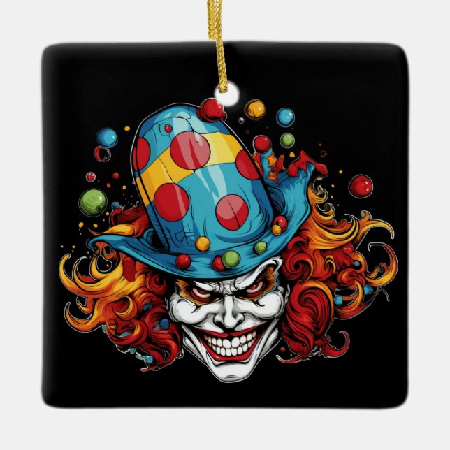 Halloween/Joker Keramik Ornament (Vorderseite)