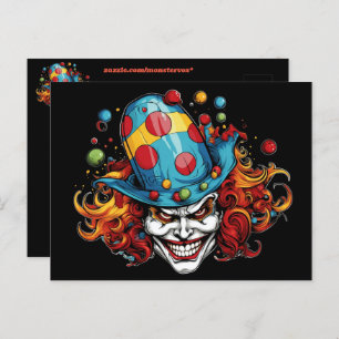 Halloween/Joker Postkarte