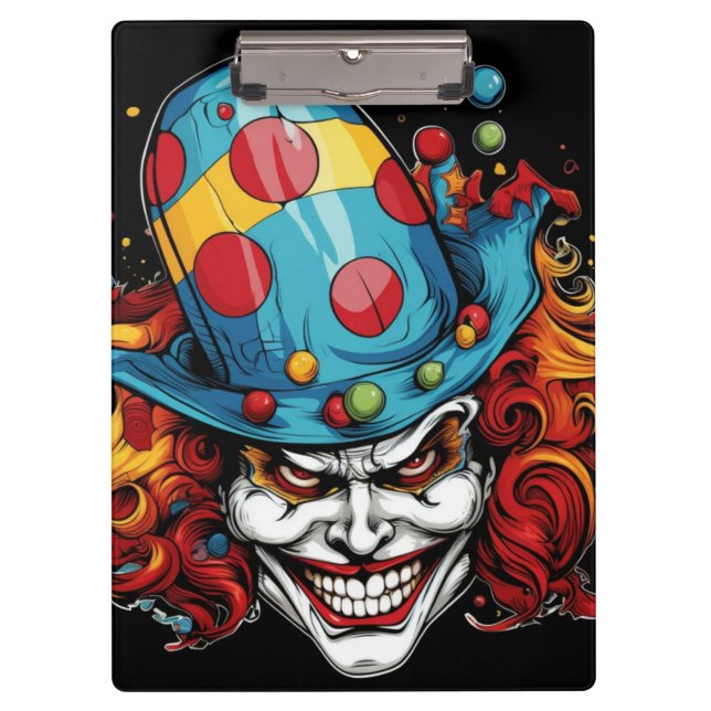 Halloween/Joker-Zwischenablage Klemmbrett (Vorderseite)