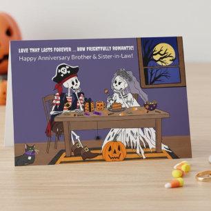 Halloween-Jubiläum Bruder und Schwagerin Karte