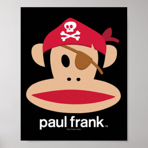 Halloween Julius Pirate Monkey-Logo Poster