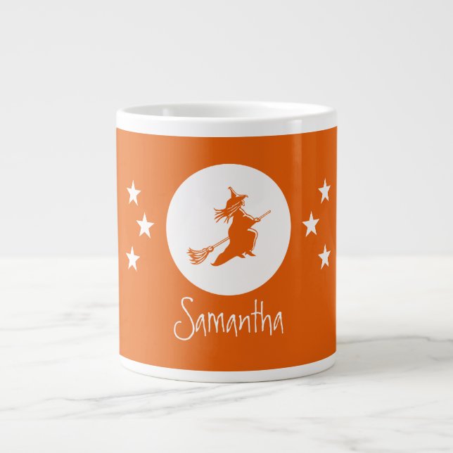 Halloween Jumbo Tasse, Orange Jumbo-Tasse (Vorderseite)