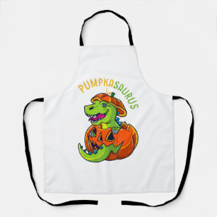 Halloween Jungen Männer Pumpkasaurus Dinosaurier K Schürze