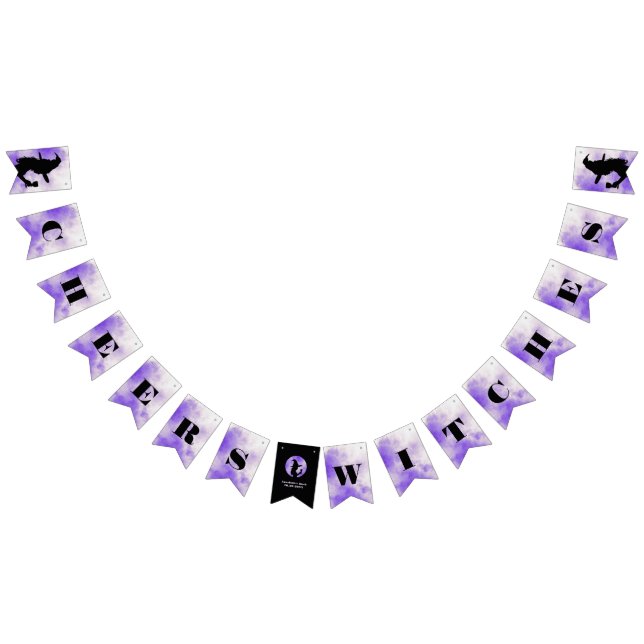 Halloween Junggeselinnen-Abschied Cheers Hexen Wimpelkette (Alle)