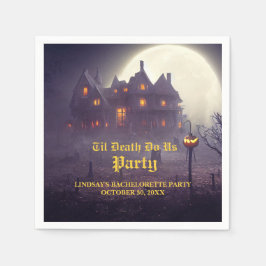 Halloween-Junggeselinnen-Abschied Serviette