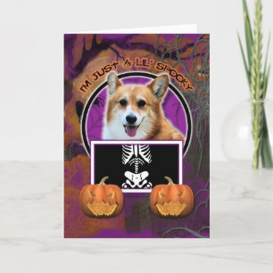 Halloween - Just a Lil Spooky - Corgi - Owen Karte
