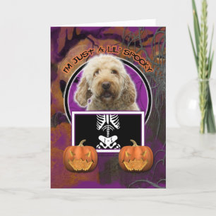 Halloween - Just a Lil Spooky - Golden Doodle Karte