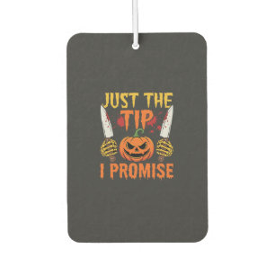 Halloween Just The Tip Kürbismesser Grafik Autolufterfrischer