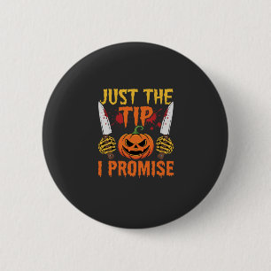 Halloween Just The Tip Kürbismesser Grafik Button