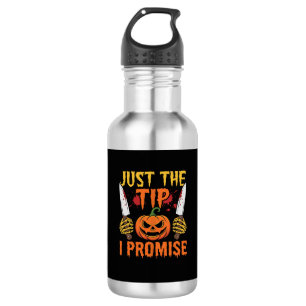 Halloween Just The Tip Kürbismesser Grafik Edelstahlflasche