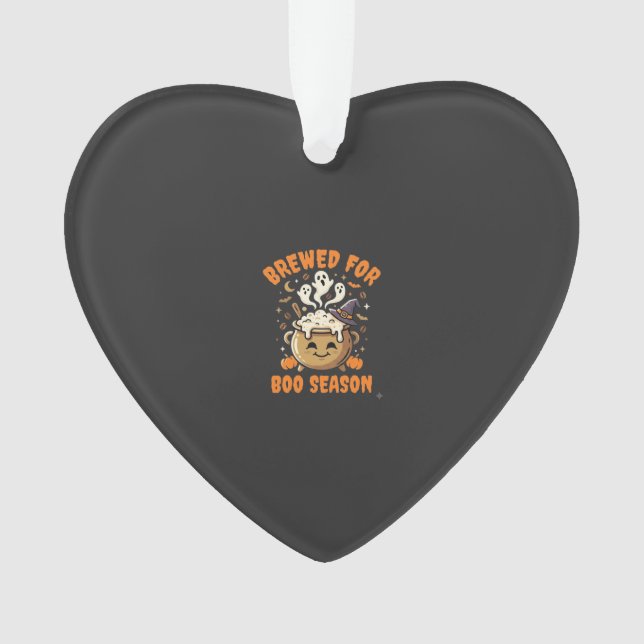 Halloween-Kaffee-Boo-Saison Ornament (Vorderseite)