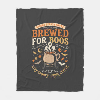 Halloween-Kaffee-Geister-Feier Fleecedecke